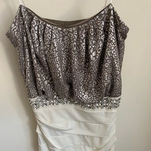 2 for 1 - strapless cocktail dresses with sequins